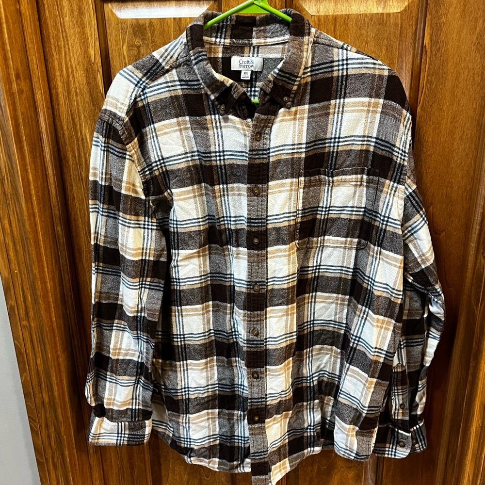 Men’s Croft & Barrow Flannel Button Down XXL
